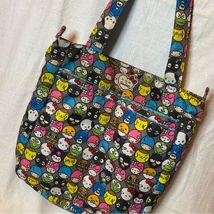 Ju-Ju-Be for Sanrio tote bag feat. Hello Kitty & friends emoji